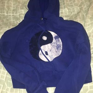 Yin & Yang Crop Hoodie